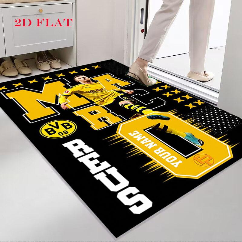 Custom Borussia Dortmund Carpet Rug for Living Room Bedroom Home Sofa Decoration,Kids play Nonslip Floor Mat