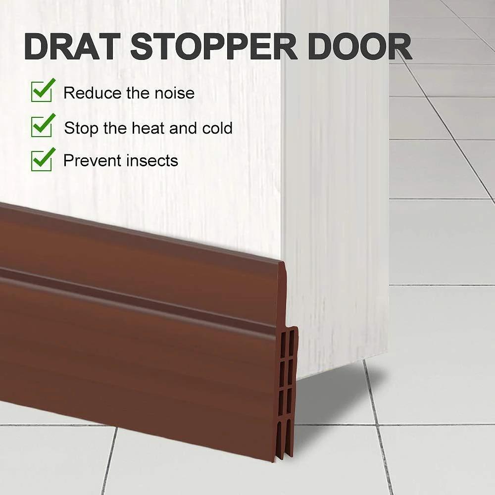 1PC 1M/ 39.37in Door Dust Stopper Seal Strip Self-adhesive Door Under Gap Weather Strip Acoustic Foam 5 Colors Anti Draft Tape