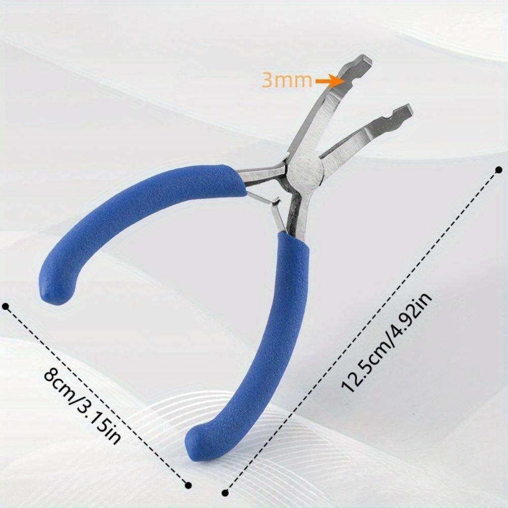 1 Stück Rundlochzange Loch 3mm Pressloch Doppelte Blattfederklemme Positionierungsperlenzange DIY Schmuckwerkzeuge