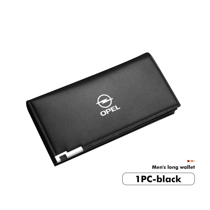 Portafoglio Portadocumenti Porta Carte di Credito Porta Targa Auto da Uomo Per Opel Corsa Astra H G J Insignia Vectra Zafira Meriva