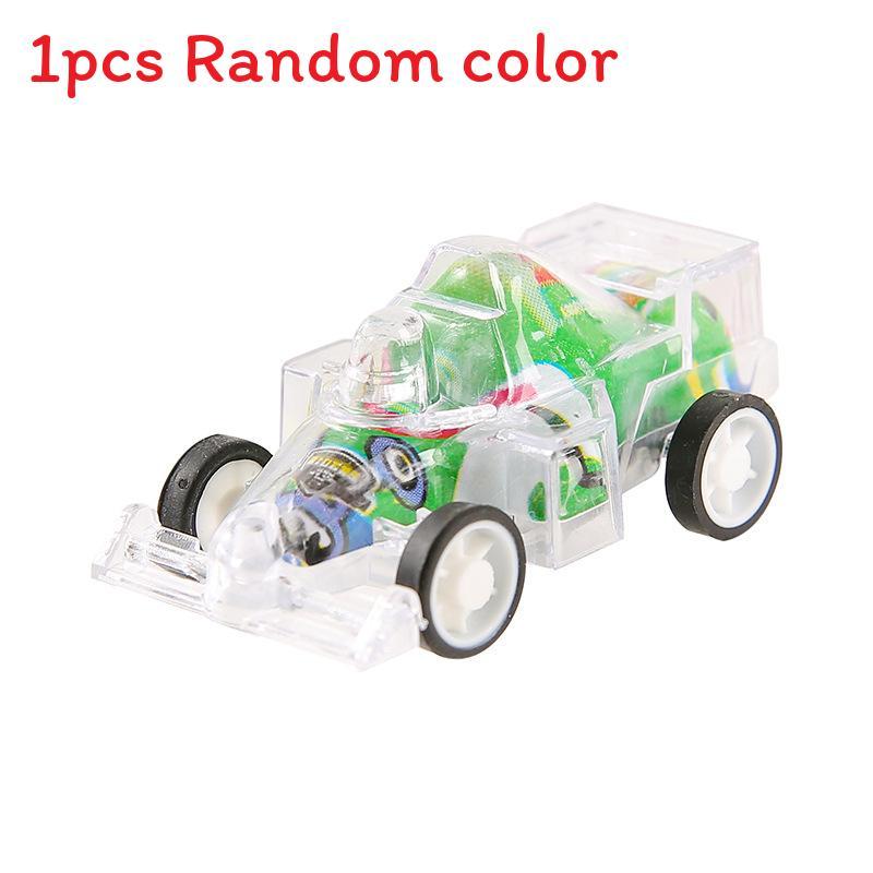 Mini Simulation Inertial Transparent Double Layer Graffiti Car Toy Children