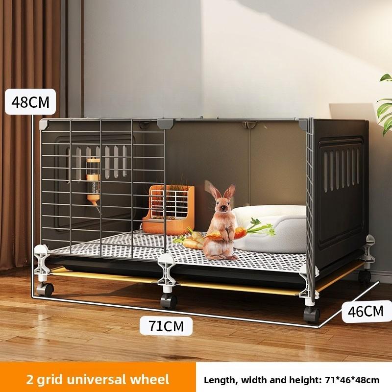 

Large Double-Layer Rabbit Cage Indoor Special Pet House Feces Cleaning Guinea Pig Cage Luxury Platform Small Pet Playground Includes 6-piece set