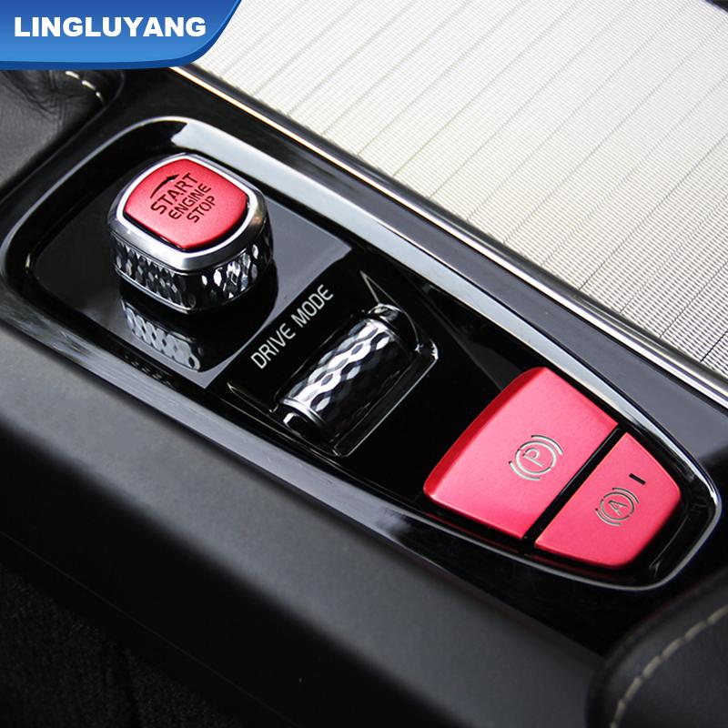 Car Accessories for Volvo XC60 XC90 S90 V90 V60 S60 Start Button Parking Hand Brake Patch Decorative Car Stickers Car Styling
