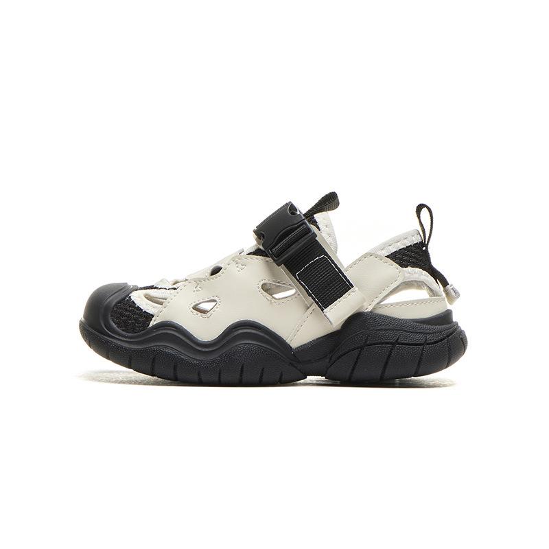 Children's sandals summer new boys and girls hollow mesh breathable sports shoes soft sole beach bag head casual versatile