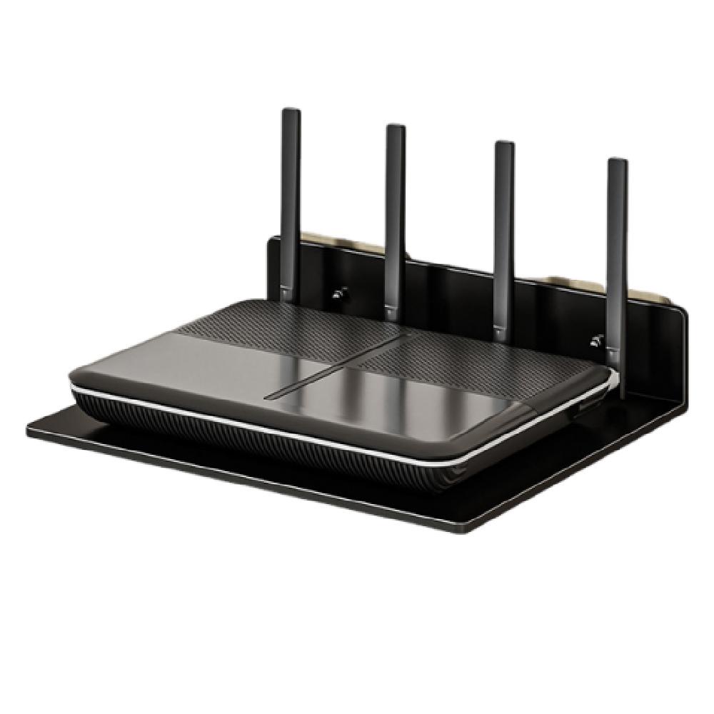Carbon Steel Router Shelf Non Perforated Camera Placement Rack  Living Room