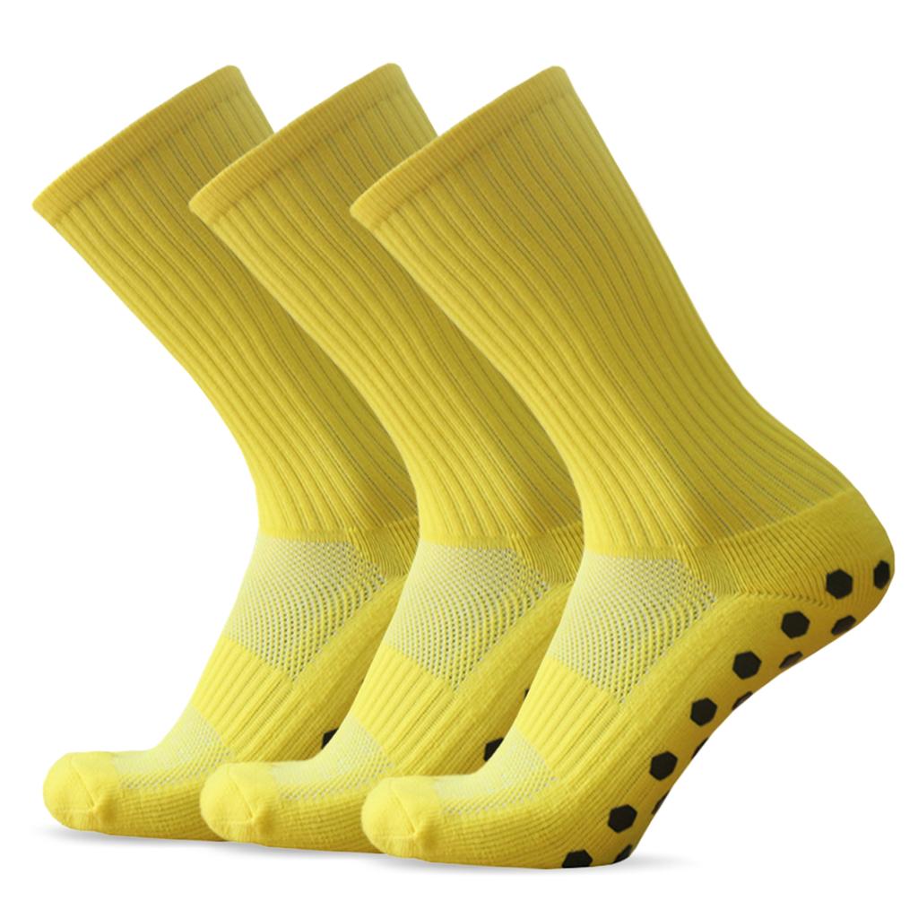 1 par anti-skli fotballsokker lagsportsokker Outdoor Fitness Pustende hurtigtørre sokker