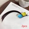 2Pcs Funny Silly Hair Clip Female Anime Cosplay Wig Small Braid Side Bangs Duckbill Clip Side Clip Cute Hair Accessories Gifts