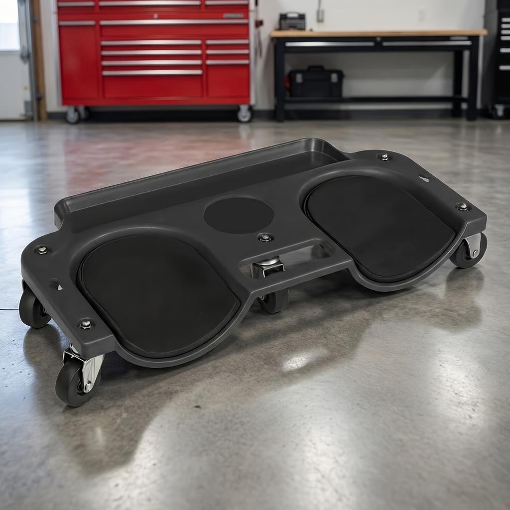 Multi Purpose ABS Wheeled Rolling Platform Built In Tool Tray For Mechanics Auto Repair Flooring Carpentry