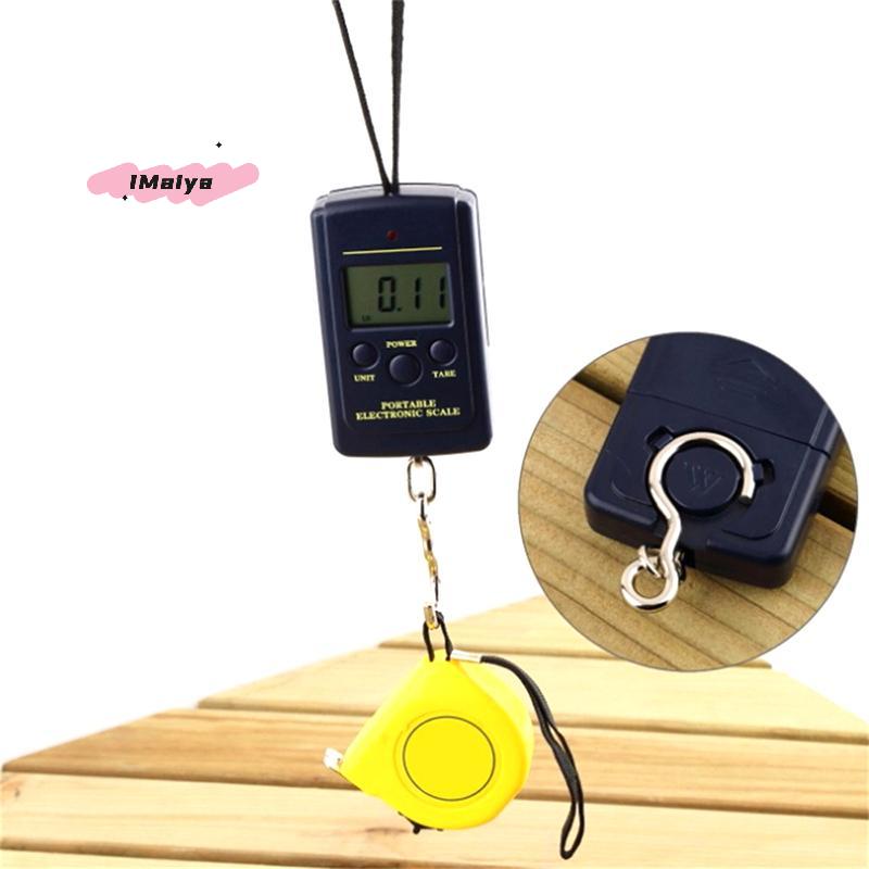 40kg Multifunctional Mini Digital Hanging Scale Portable Electronic Weighing Tool for Fishing Luggage Travel with Hook