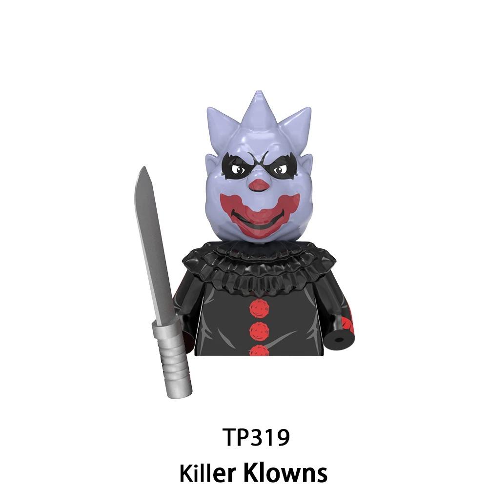 Wm6205 G0185 G0129 Killer Klowns Mini Figure Classic Horror Thriller Movie Building Block Model Doll Halloween Toys