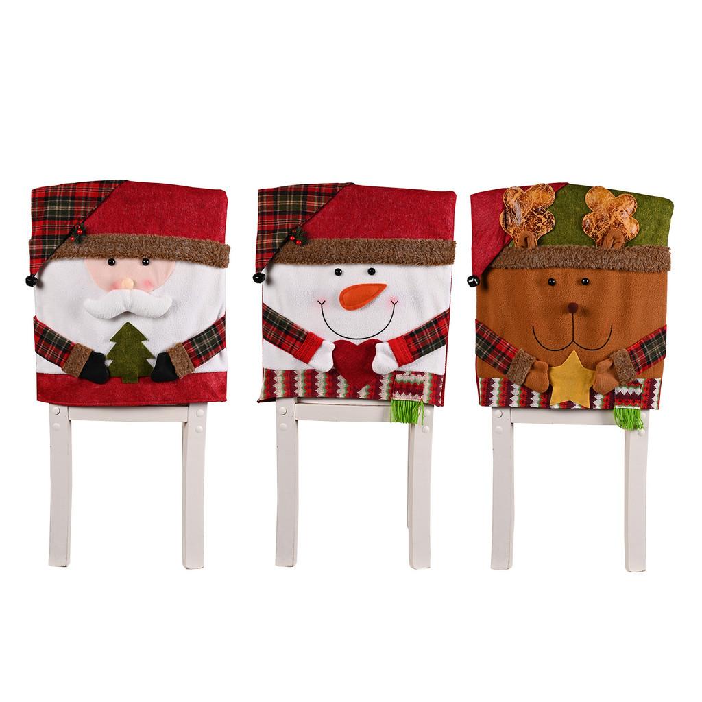 And Soft Colorful Christmas Chair Covers Adorned With Whimsical Reindeer Snowman
