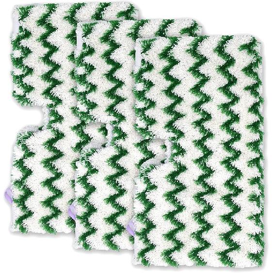 4 Pack Microfiber Steam Pocket Mop Pads Compatible for Shark Rectangle Mop Head S3500 Series,S3501,S3601,S3550,S3901,S3801,SE450,S3801CO,