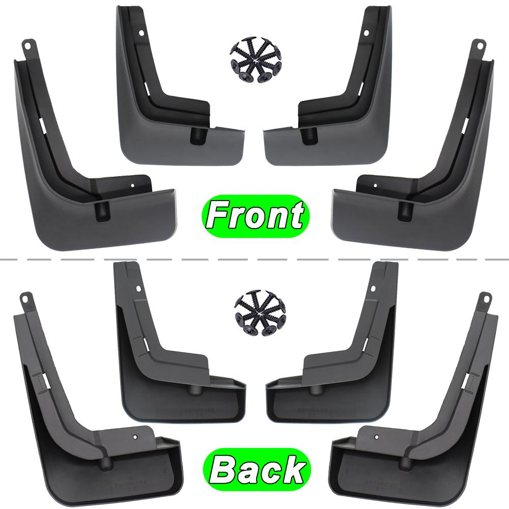 4 X Muflaps Splash Guards Mudguards with Screws For Chery Tiggo 7 Pro 2020-2021