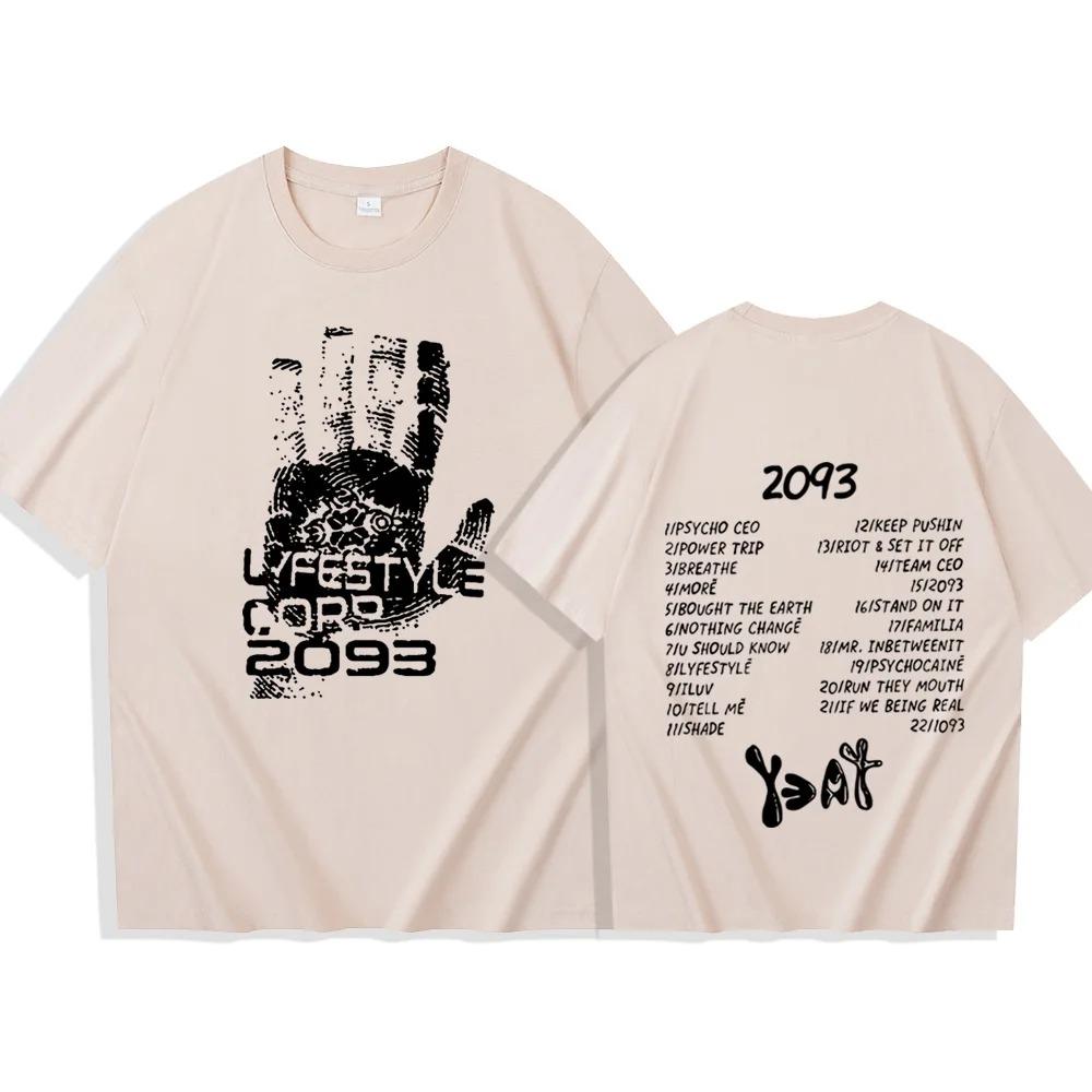 

Yeat 2093 T-Shirts Unisex Harajuku O-Neck Short Sleeve Shirts Fans Gift 4XL