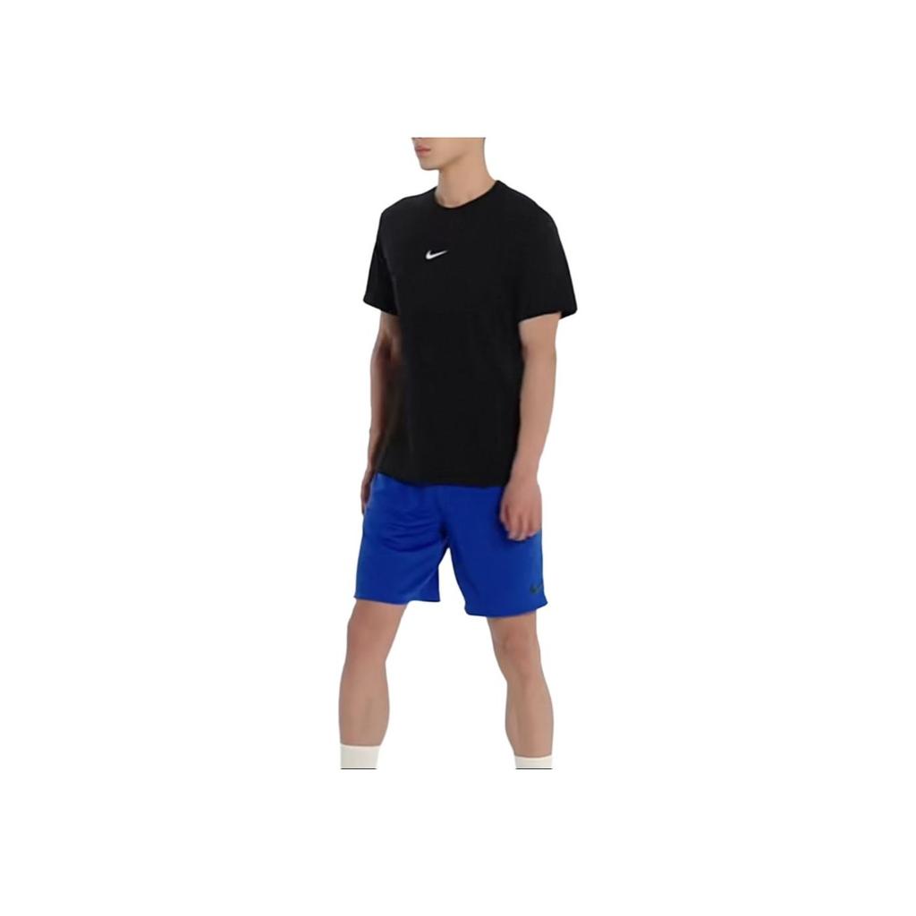 Nike Solid Color Logo Crew Neck T-Shirt Men Tops Black DD9211-010