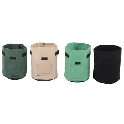 4Pcs Garden Felt Growing Plant Bag Indoor Outdoor Vegetable Flower Pot Gardening Tool
