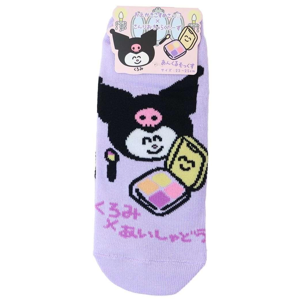 

Носки женские Kuromi Ladies ankle x Aisha Dosan Sanrio [женские носки]/Kuromi