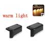 1/2/4PCS LED Solar Step Lamp Path Stair Outdoor Garden Lights Waterproof Balcony Light Decoration for Patio Stair Fence Light