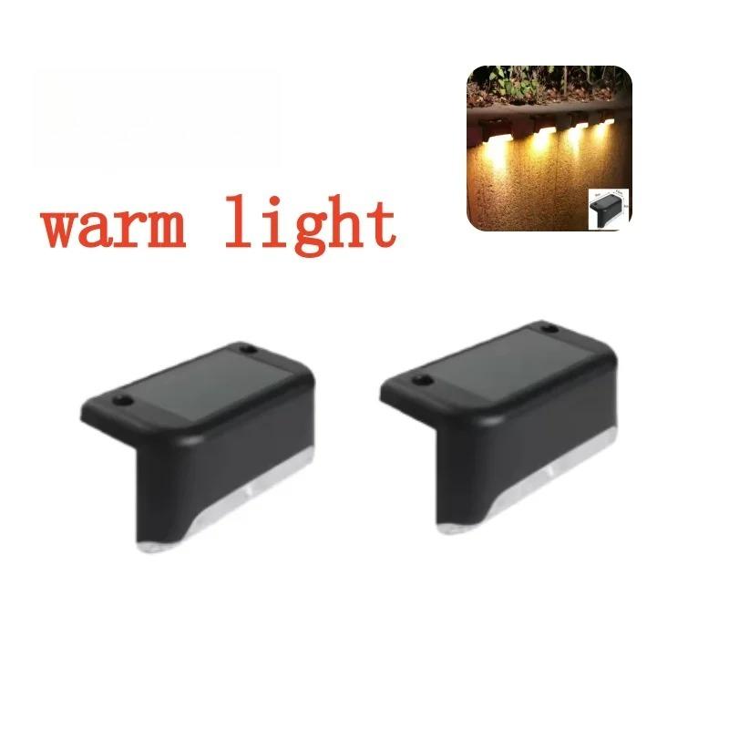 1/2/4PCS LED Solar Step Lamp Path Stair Outdoor Garden Lights Waterproof Balcony Light Decoration for Patio Stair Fence Light
