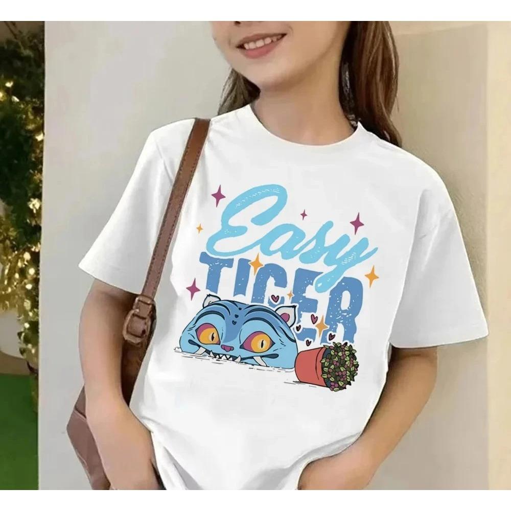 2025 Movie KPop Demon Hunters T-shirt Summer Short Sleeve T-shirt Tee for Children Casual Loose Girl Boy Graphic Printed Tops