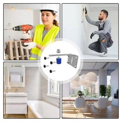 Heavy-Duty Universal Wall Mount Stainless Steel Portable Design Laser Level Bracket Multifunctional Supports Heavy Loads