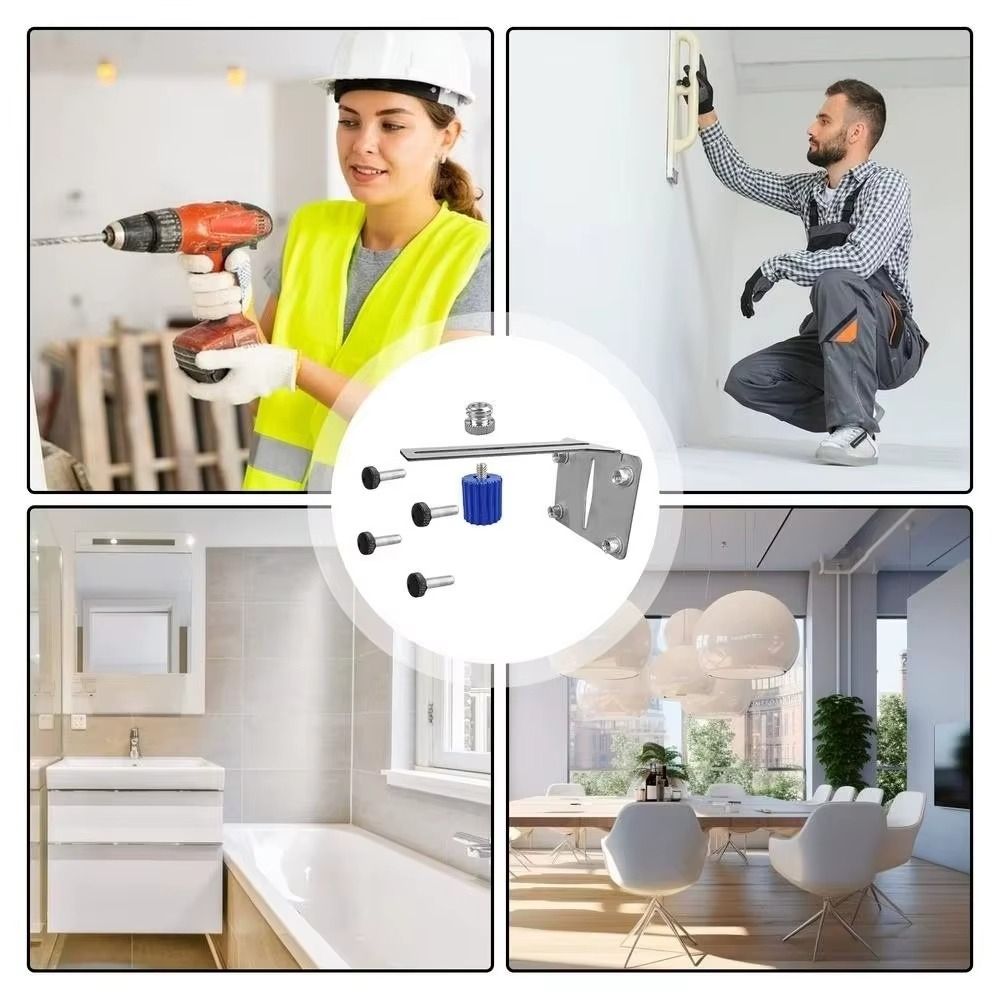 Heavy-Duty Universal Wall Mount Stainless Steel Multifunctional Positioning Device Portable Design Supports Heavy Loads