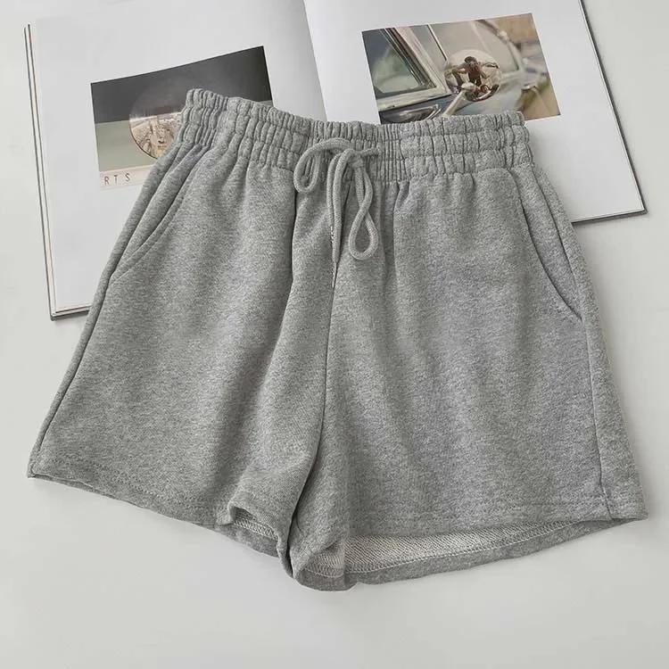 Korean-Style Women's Summer Wide-Leg Elastic Waist Shorts - Plus Size