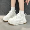 Thick-soled Leather Spring New Breathable College Style Casual Board Shoes Tide
