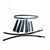 Black Trim Sticker for 10-21 Models Ix35 Car Window & Door Frame