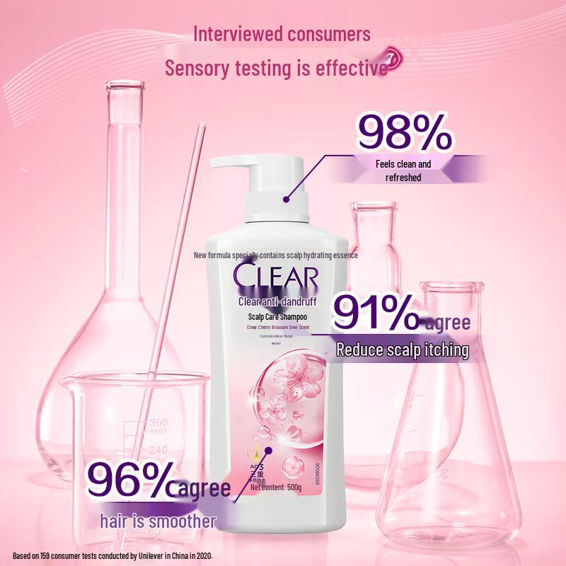 Clear Women's Cherry Blossom Refreshing Anti-Dandruff Shampoo Set