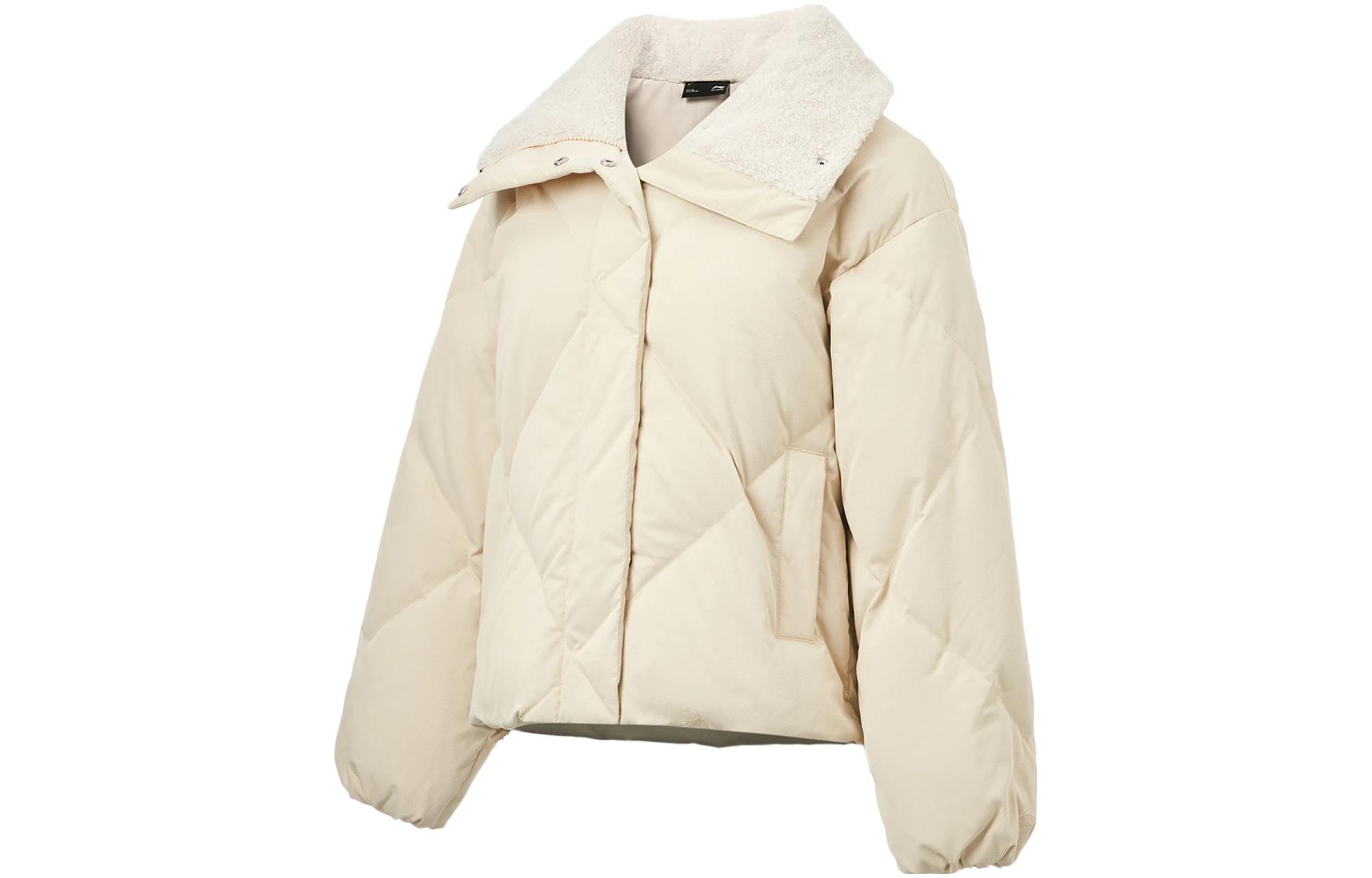 Li Ning China Culture Collection Down Jacket Women s Dusty Khaki AYMT076-4 XL