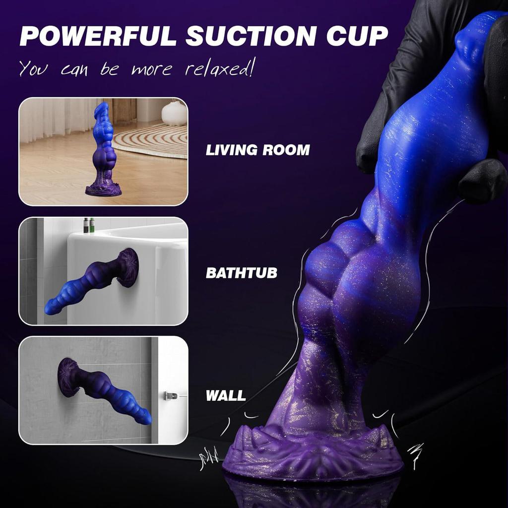 Alien-Inspired Suction Cup Dog Penis Anal Plug - SM Sex Toy