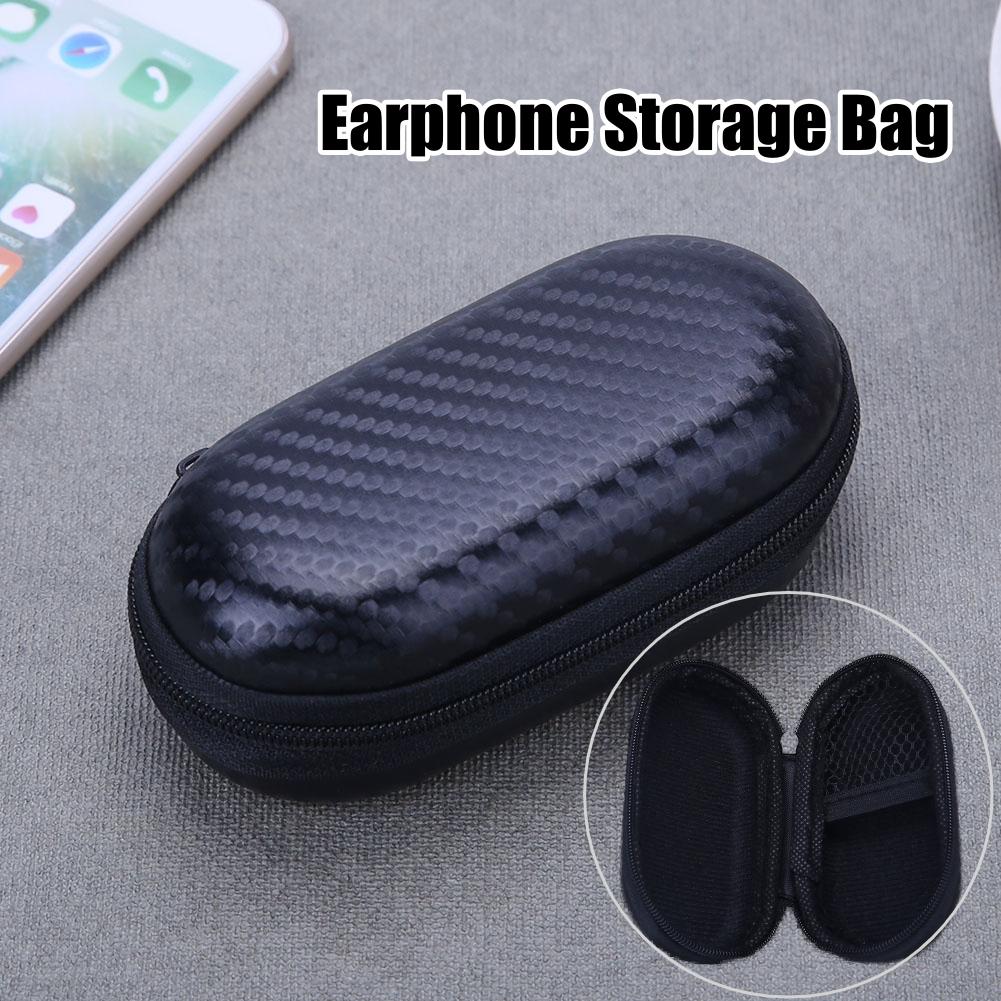 1/2PCS Earphones Storage Bag Protective Case For Wired/Bluetooth-compatible Earphone with PU Zipper Storage Box