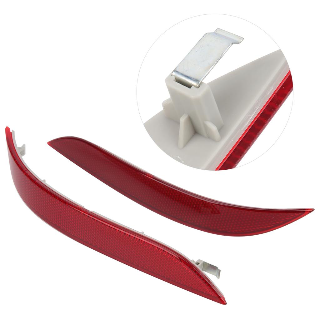 Pair Rear Bumper Reflector 63146915039 63146915040 Replacement Fit for E60 5‑Series 2003‑2007