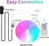 Silicone Neon Rope Light 30M 24V RGB APP Smart Strip Light Waterproof RGB Cuttable Ribbon Tape DIY Party Festival Decoration