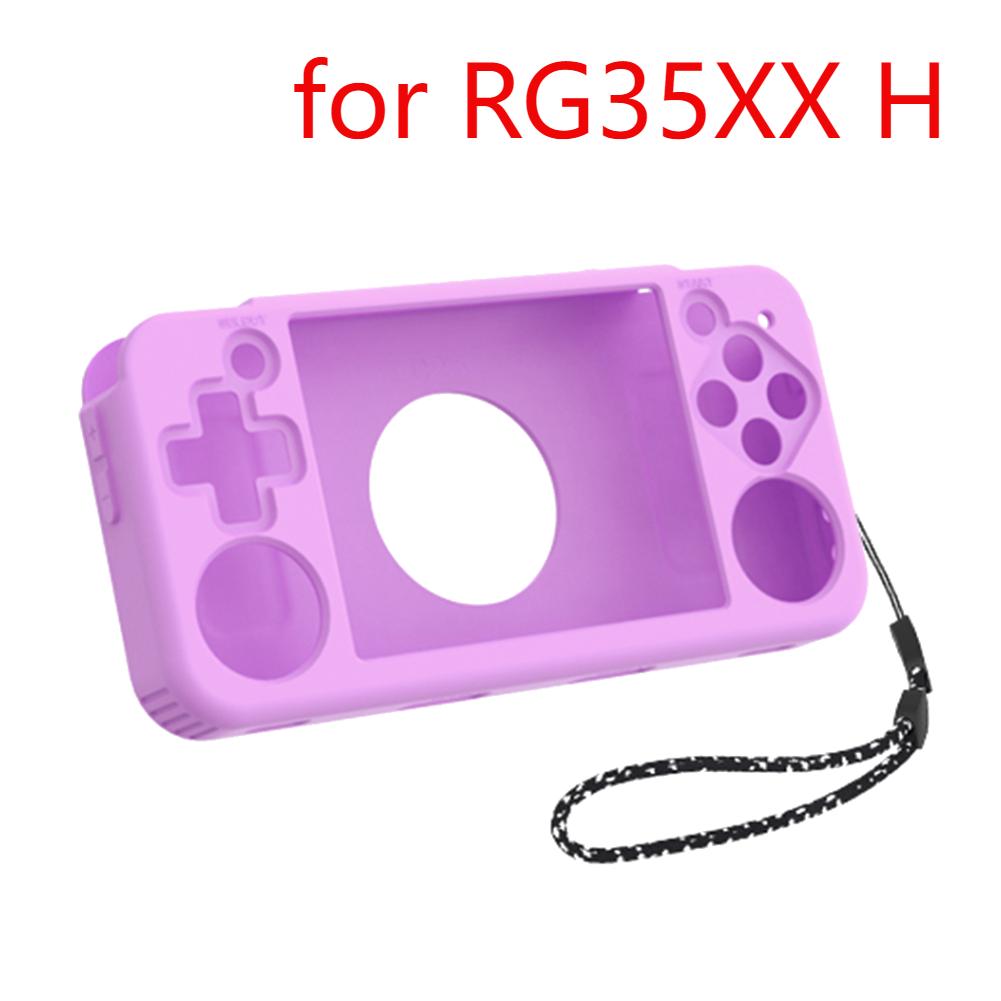 Soft Silicone Case for ANBERNIC RG35XX H Game Console Drop-proof Shockproof Protective Cover for RG35XX Accessories