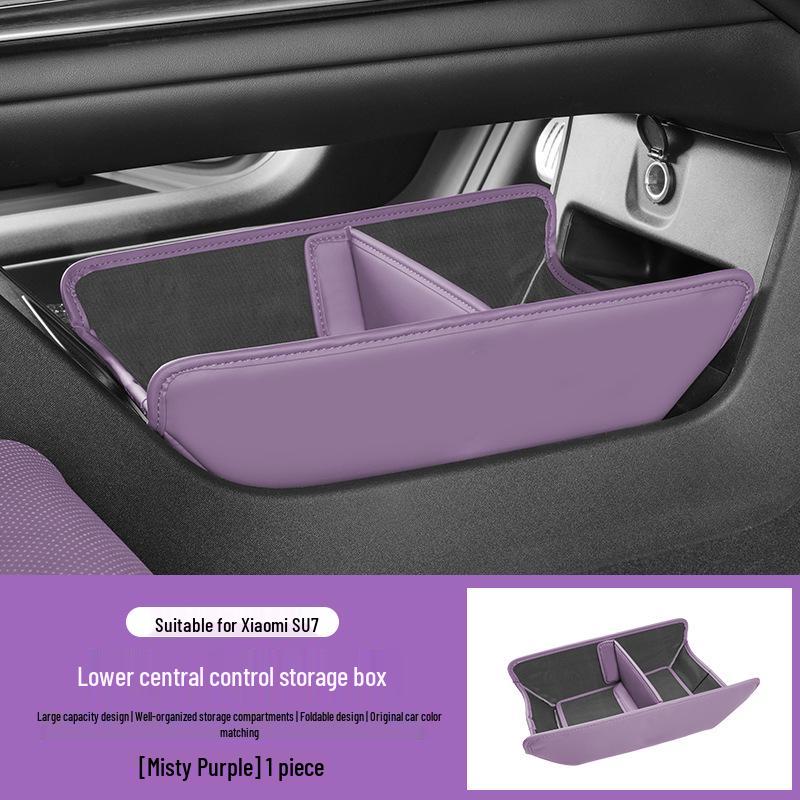 Multi-functional Car Storage Box and Trash Can for Xiaomi SU7