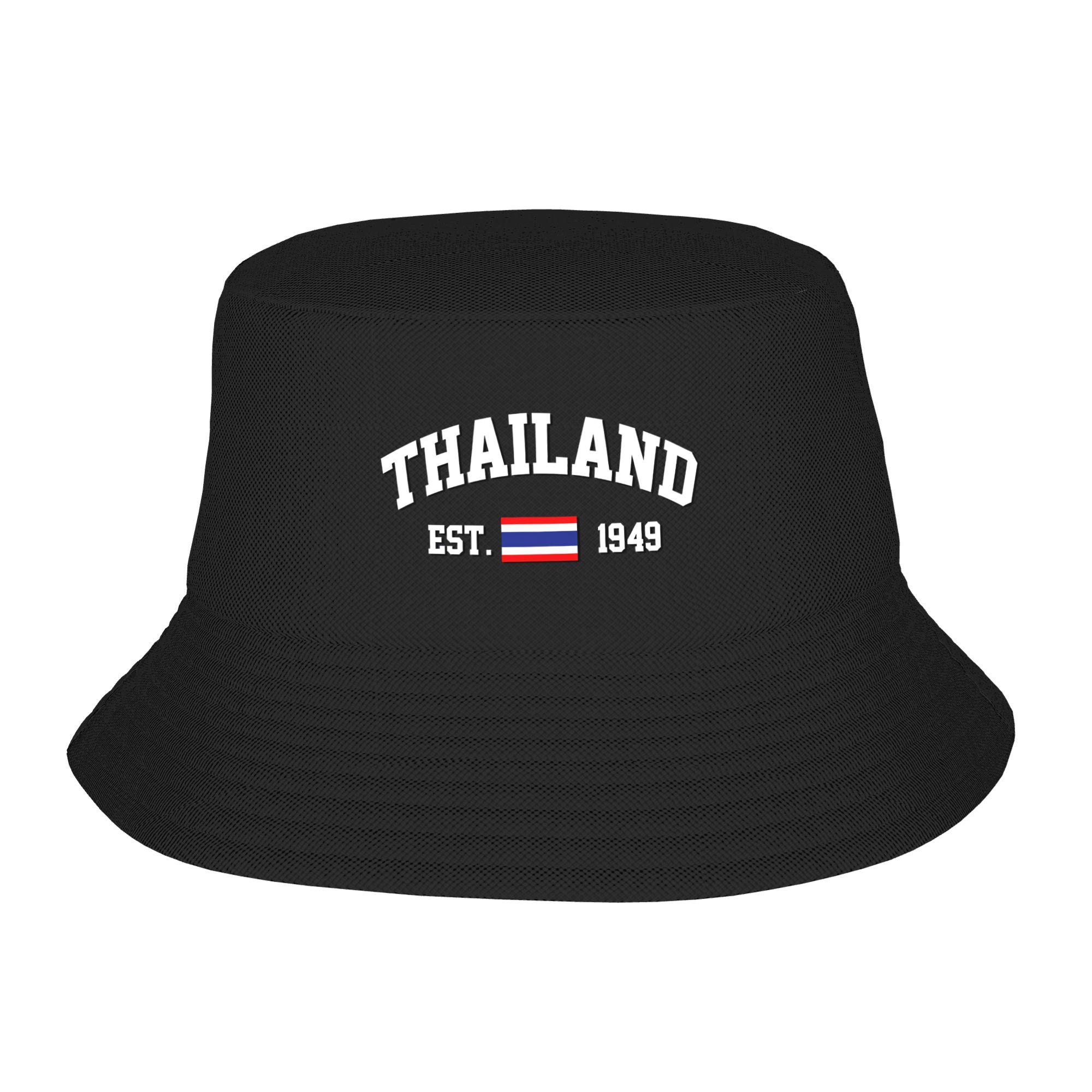 Vintage Thailand Bucket Hoed Streetwear Vissersmutsen Voor Unisex Casual Vakantie Vizier Hoeden Opvouwbare Patroon Hoed One Size