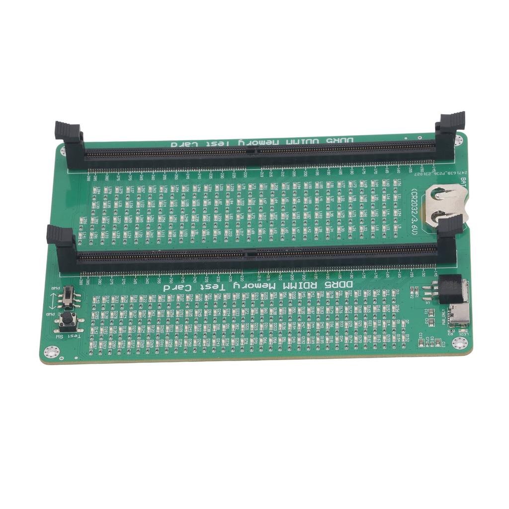 DDR5 Speichertester PCB Desktop DDR5 Speichertestkarte mit LED-Anzeige für Computer DDR5 R DIMM U