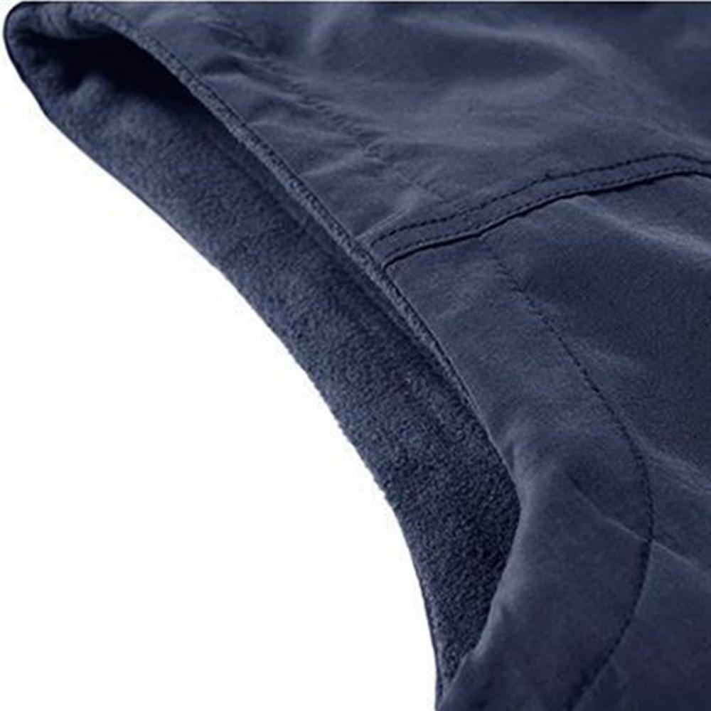 Reversible Sleeveless Jacket Men's Vest Coat Winter Waistcoat Thick Warm Fleece Workwear Tops Cargo Vest Windbreaker New Fashion