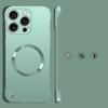 Slim PC Frameless Magnetic Phone Case For iPhone 16 Pro Max 15 Pro 14 Plus 13 12 for MagSafe Matte Shockproof Solid Color Bumper Cover