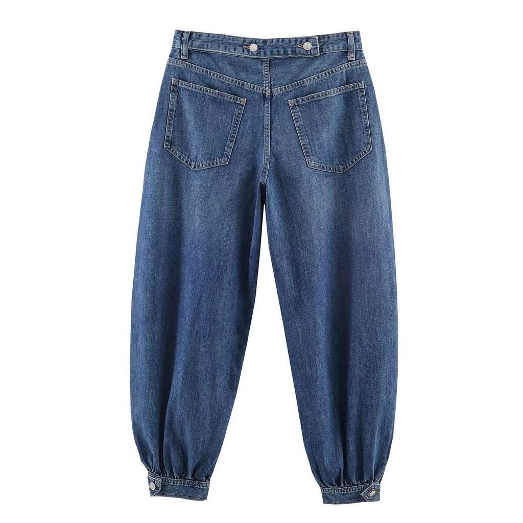 2026 Trendy European & American Mid-Waist Balloon Jeans