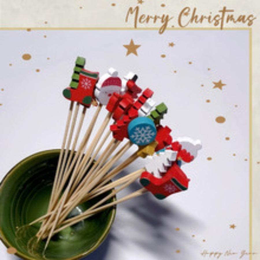 100PCS Disposable Bamboo Flamingo Stick Cake Fruit Food Toothpicks Hawaii Party Decoration Summer Beach Wedding Party Decoration
