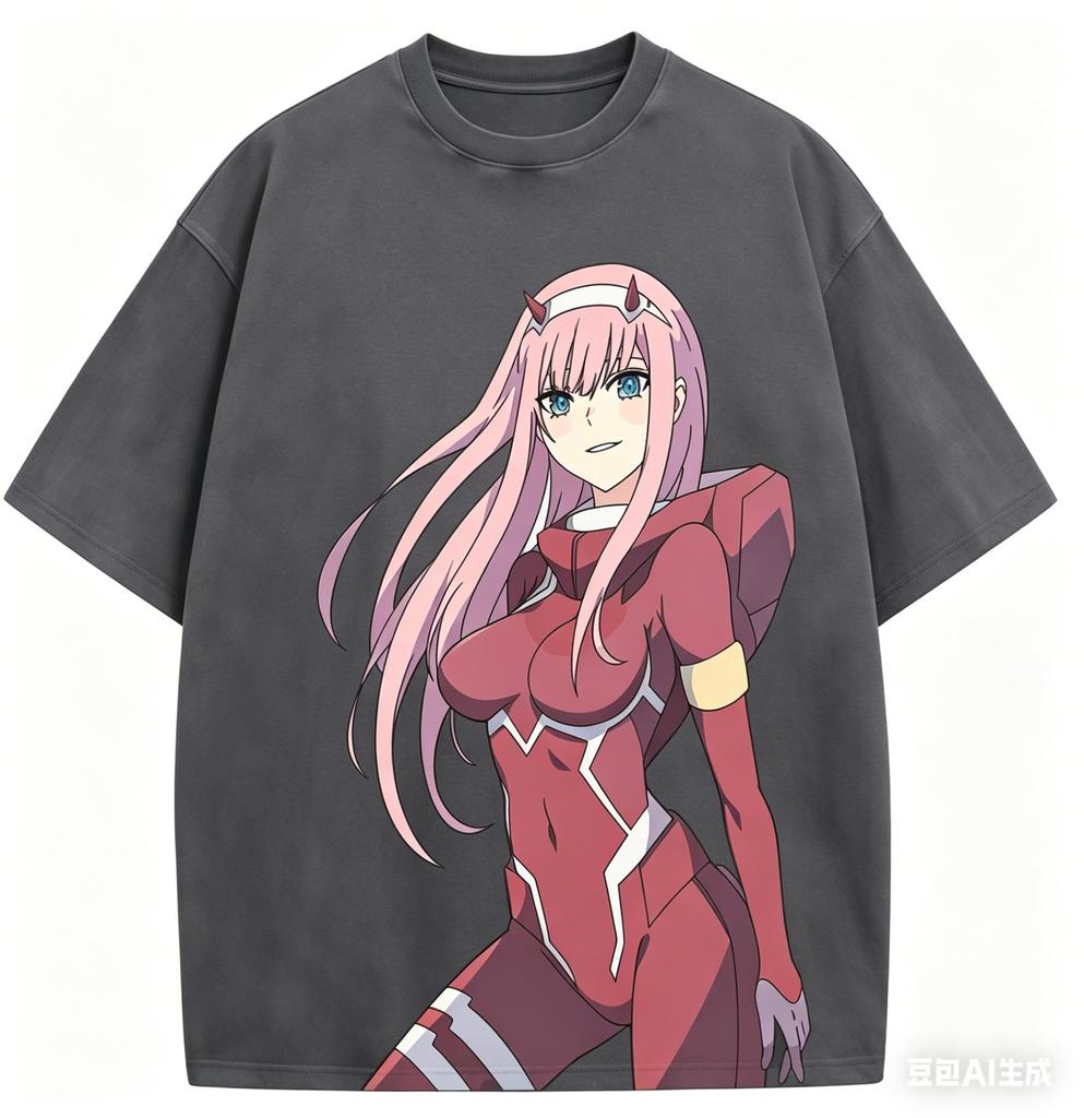 Darling In the Franxx Zero Anime Lover Washed Tshirt Year Round Clothing High Quality Personality Clothes Plus Size Unisex Gift