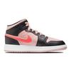 Air Jordan 1 Mid GS Fekete Rózsaszín Bíbor Gyerek Sneakerek Atmosphere Infrared-23 554725-604