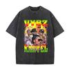 Vintage Gewassen Vybz Kartel Wereldtournee 2025 Merchandise T-shirt Heren Gotische Hip Hop Oversized T-shirts 100% Katoen T-shirt Streetwear