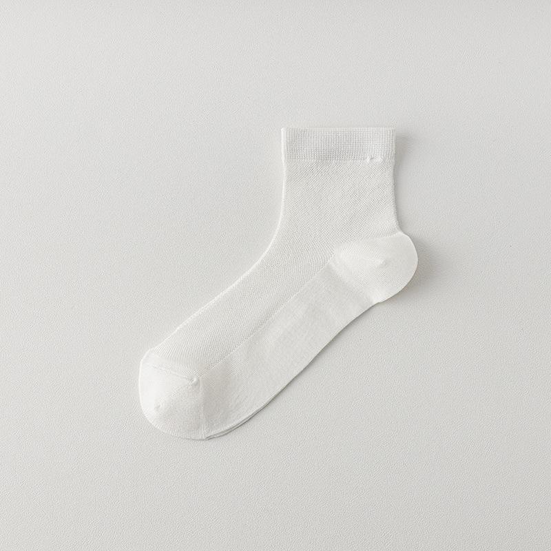 Calcetines Cortos de Verano Finos para Mujer, Antibacterianos y Desodorantes, con Malla, Transpirables, Antideslizantes y Talones que No se Bajan, Calcetines Cortos Tipo Barco