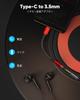 Highwings Earphone Jack Earphone Earphone Jack Audio High Resolution Sound Heavy Duty Equipped with Nylon Braided Volume with Phone 15 Conversion,