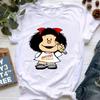 T-shirt Women Summer Harajuku Letter Print Short Sleeve Fashion Creativity Casual Girl Tops Tee 90s Cartoon Tshirt Femme