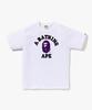Beipeu Color Camo College T-Shirt (M) White/Purle